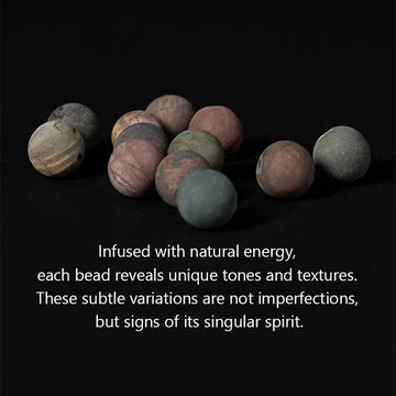 Buddha Stones 108 Mala Beads Picasso Jasper Stone Courage Energy Bracelet