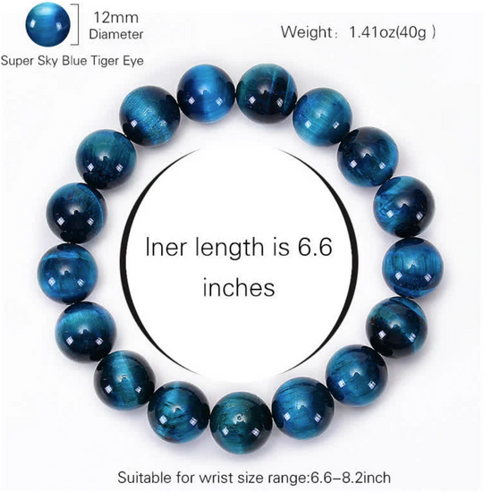 Buddha Stones Blue Tiger Eye Protection Bracelet