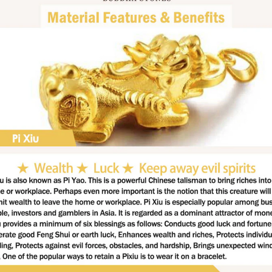 Buddha Stones FengShui PiXiu Jade Protection Bracelet
