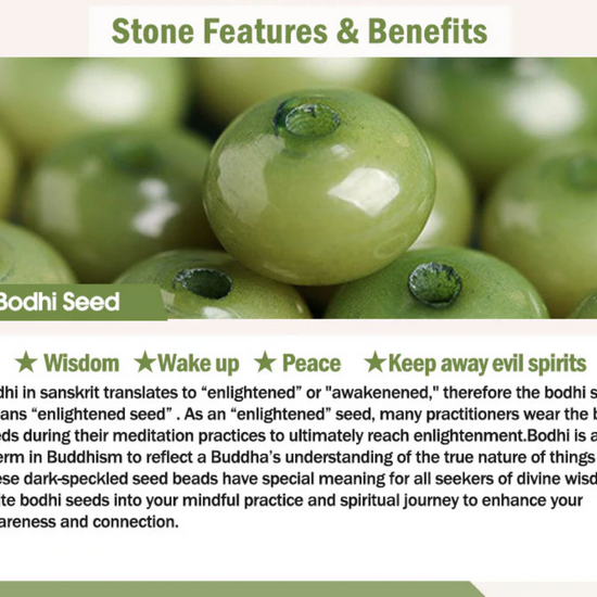 Buddha Stones Lotus Cyan Bodhi Seed Success Bracelet
