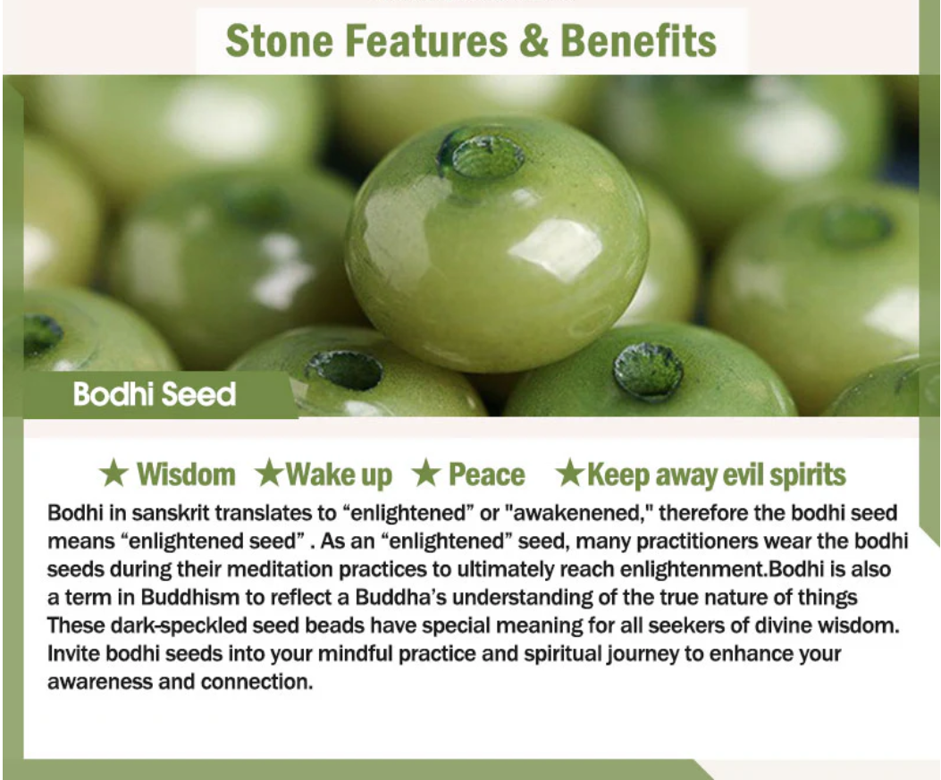 Buddha Stones Lotus Cyan Bodhi Seed Success Bracelet