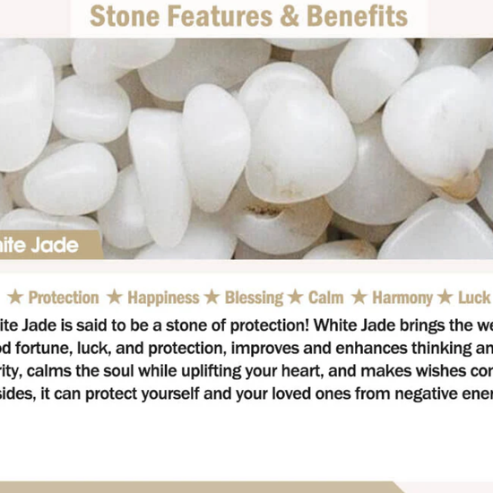 Buddha Stones Natural White Jade Luck Bracelet