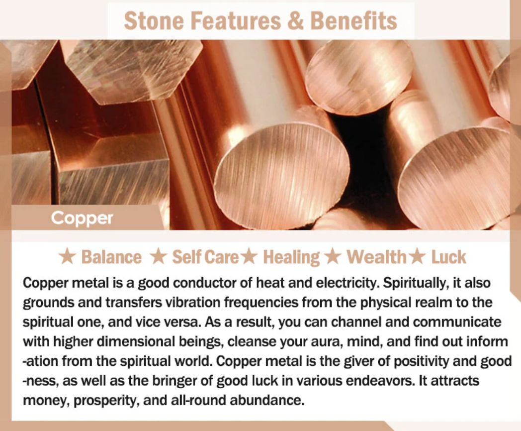 Buddha Stones Tibetan Copper Beads Healing Luck Bracelet