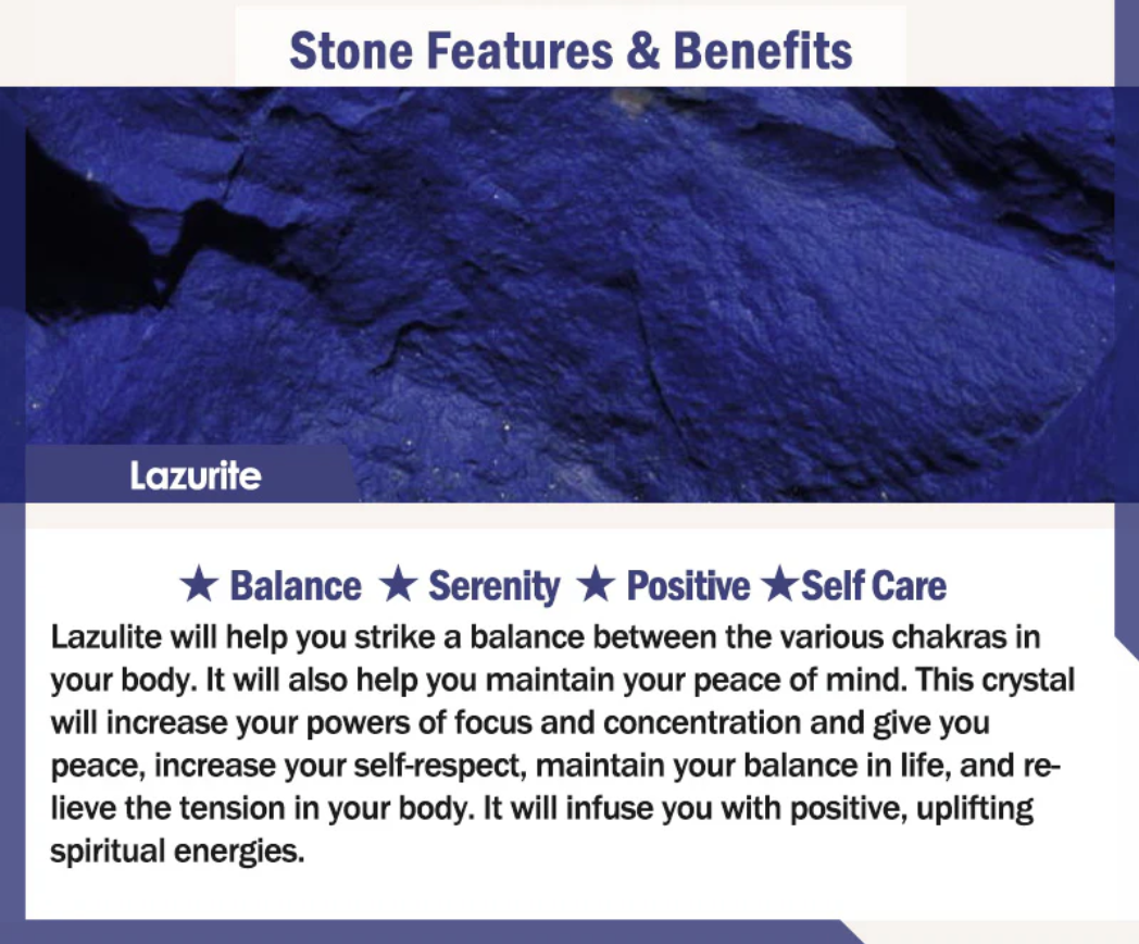 Buddha Stones 108 Beads Lazurite Positive Bracelet Mala