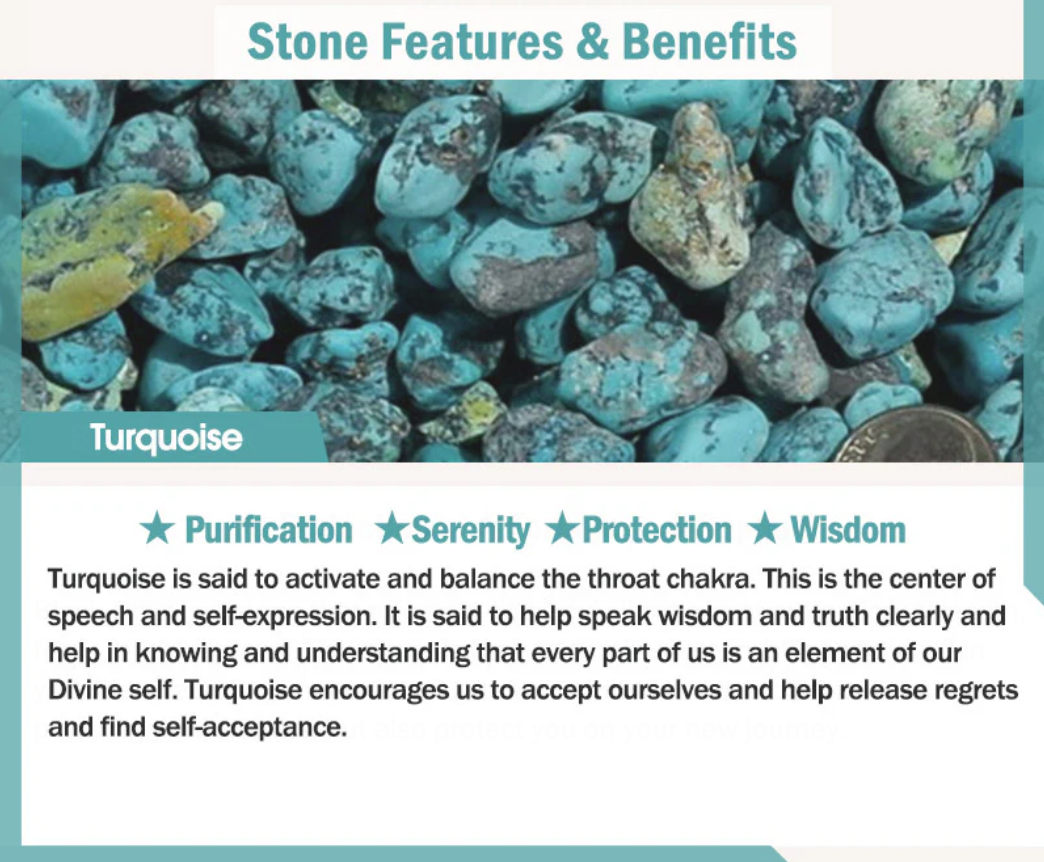 Buddha Stones Tibetan Turquoise Healing Mala Bracelet