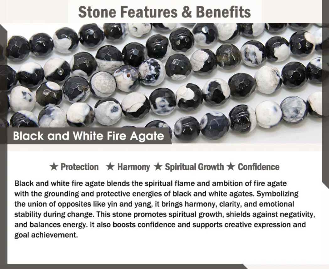 Buddha Stones "Sending Love and Joy to Your Cat" Cat Agate Bracelet