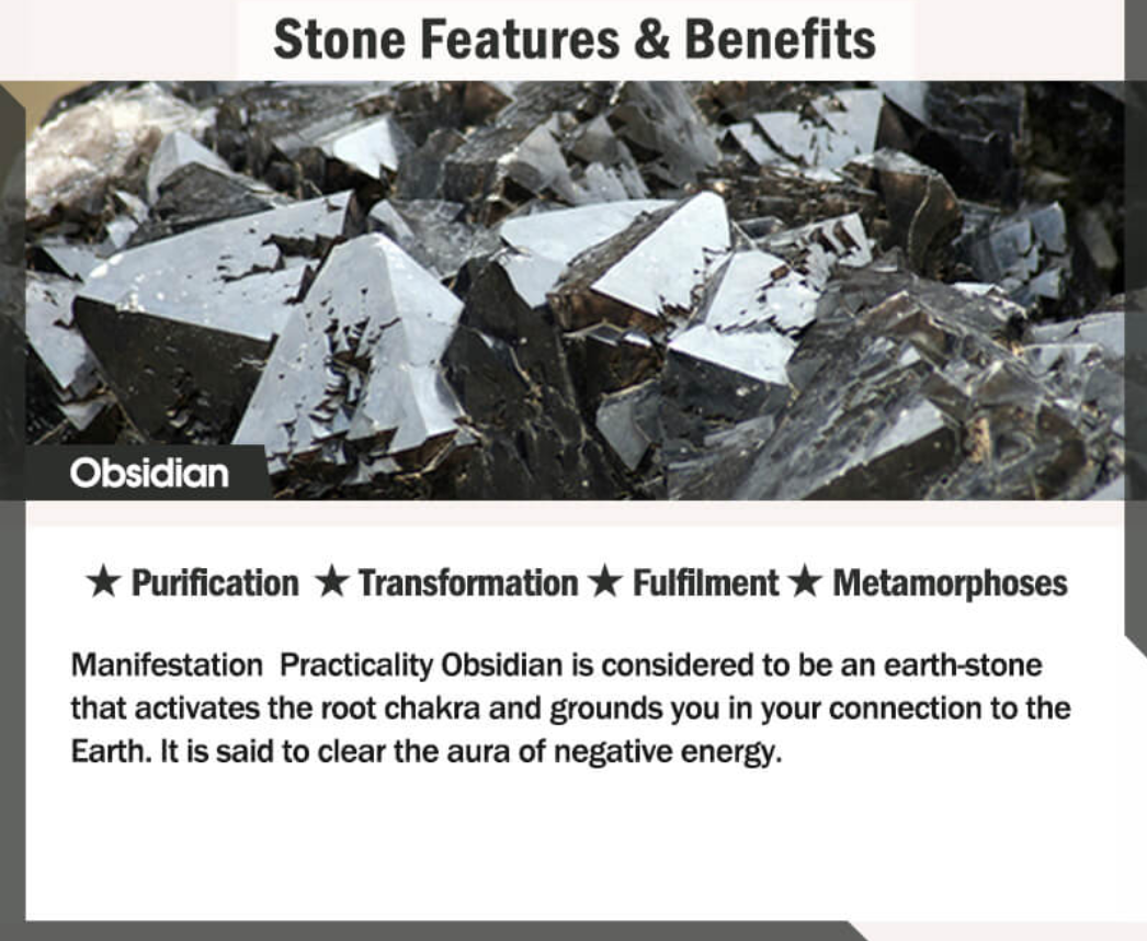 Buddha Stones FengShui PiXiu Obsidian Wealth Bracelet